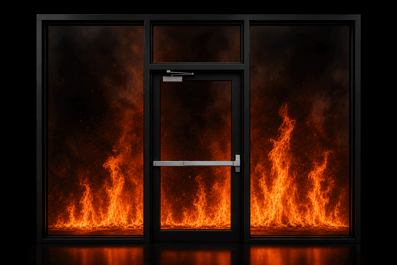 BÖLDT steel fire door, studio shot